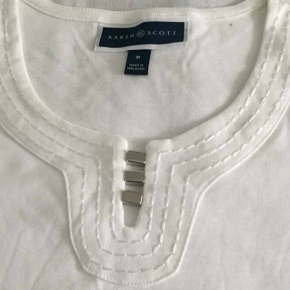 Karen Scott cotton tunic size M - Picture 5 of 7